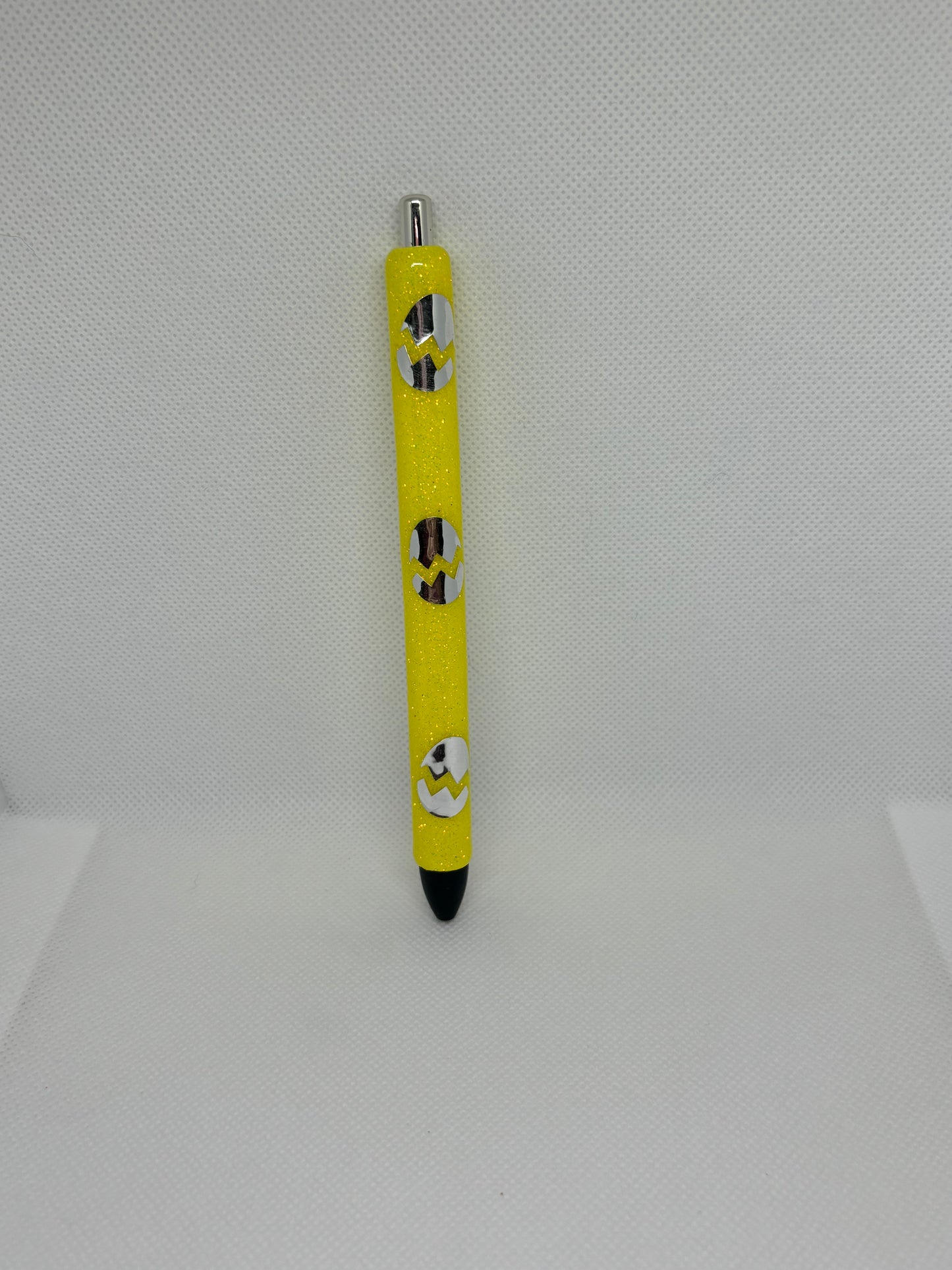 Bright yellow w cracked eggs