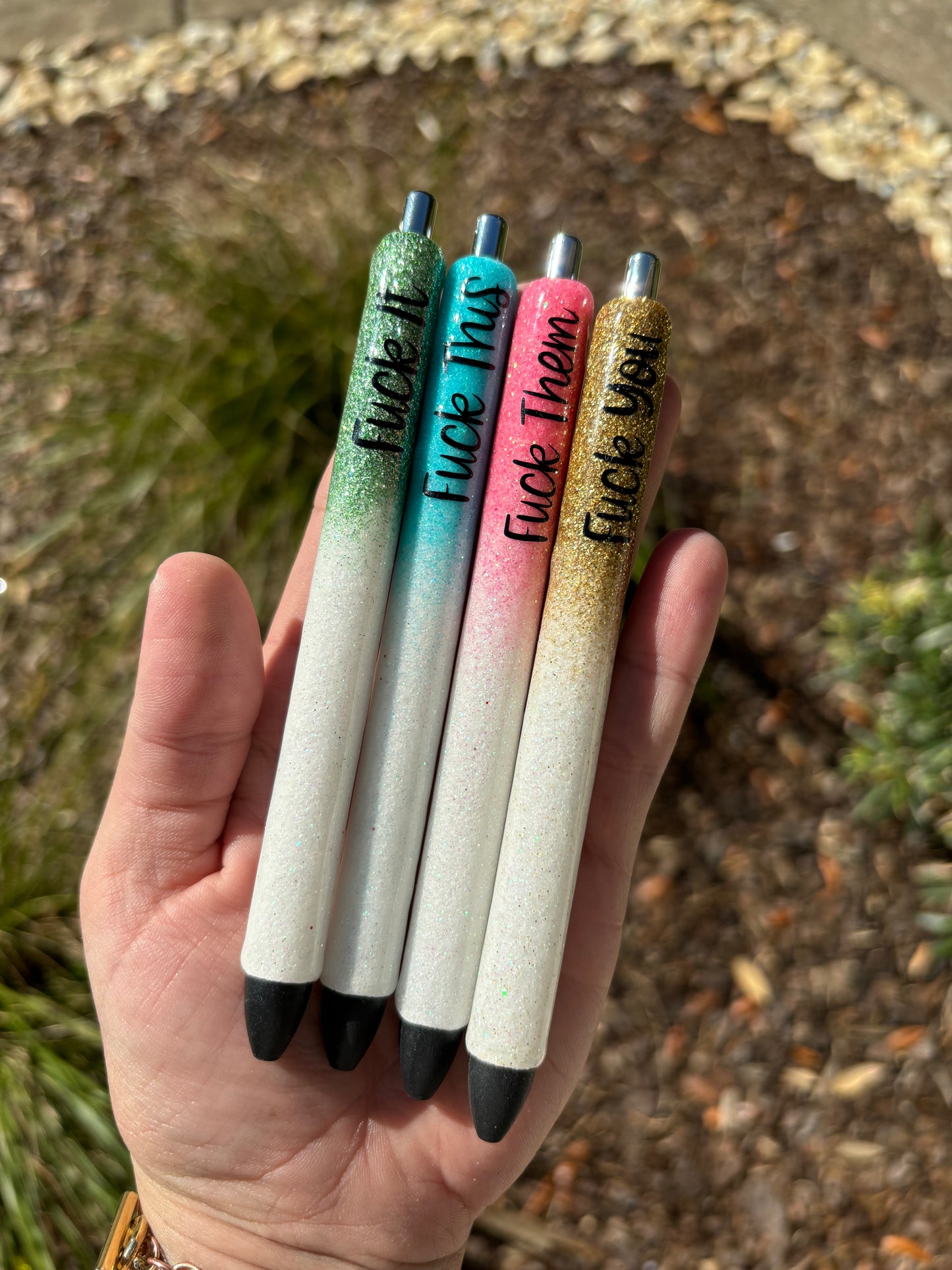 F*** glitter pen set