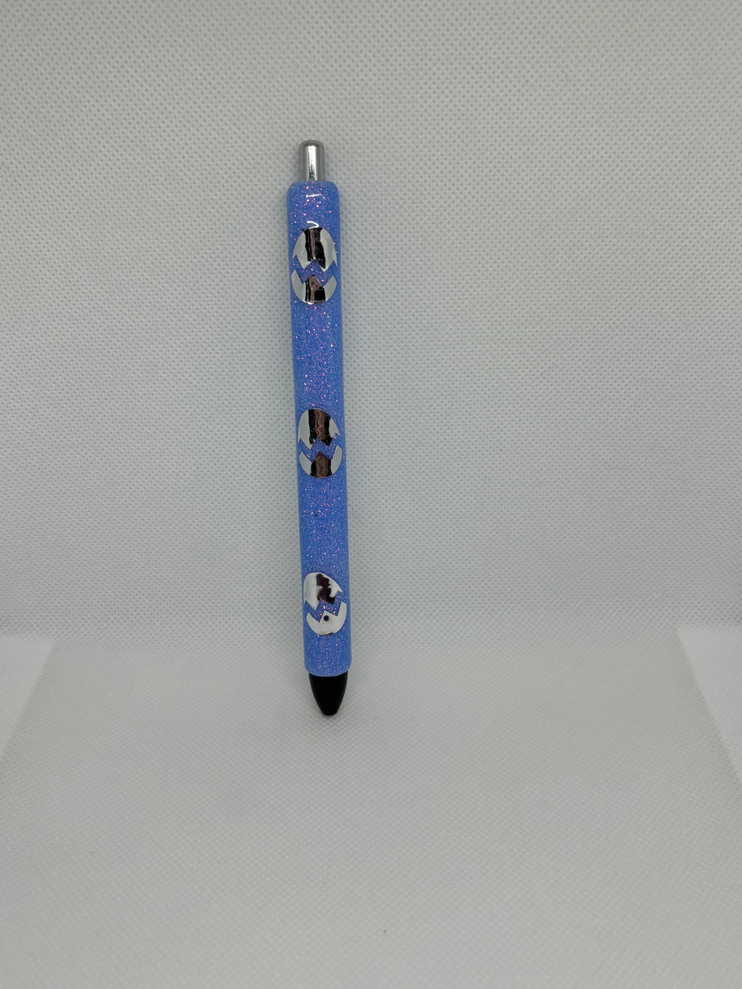 Blue and silver Easter pen
