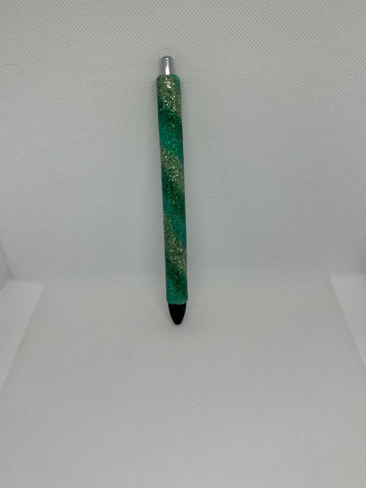 Green swirl pen