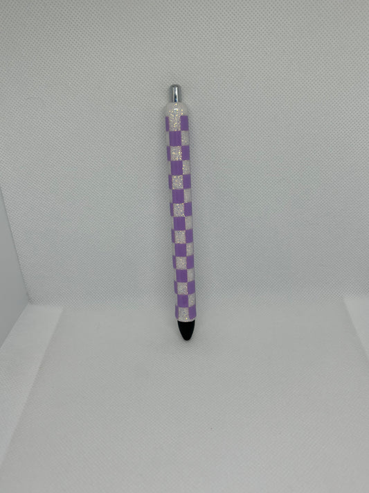 Uv shifting white to purple checkered