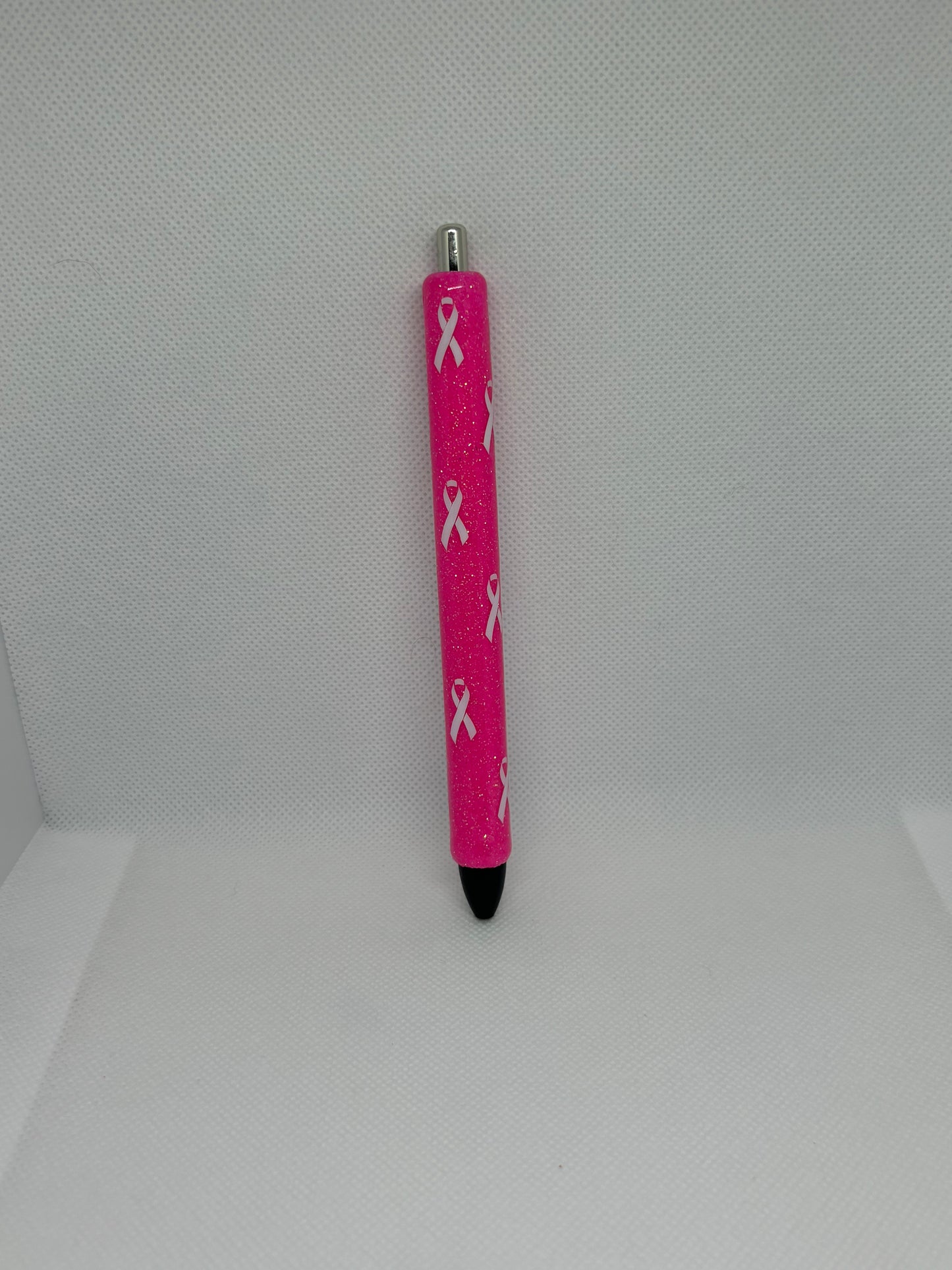 Hot pink breast cancer awareness pen