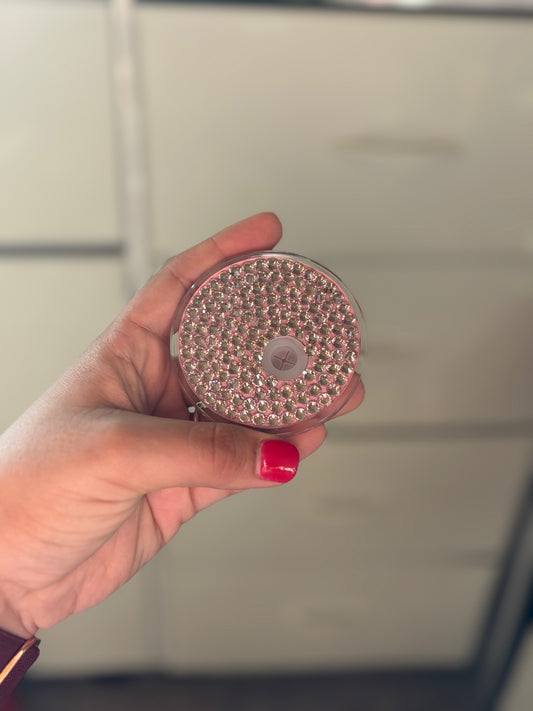 Baby Pink Bling Lid 16oz