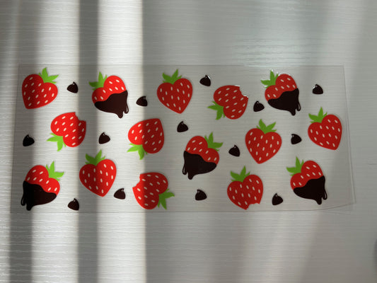 Chocolate Dipped Berries 16oz decal