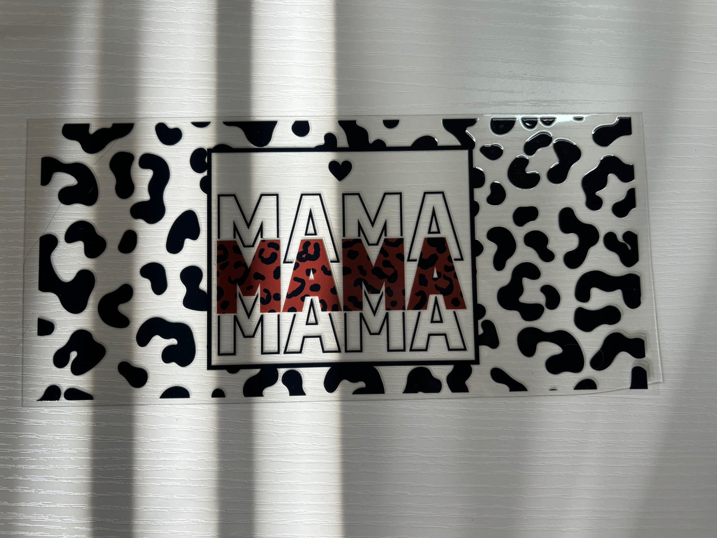 Leopard Mama 16oz decal