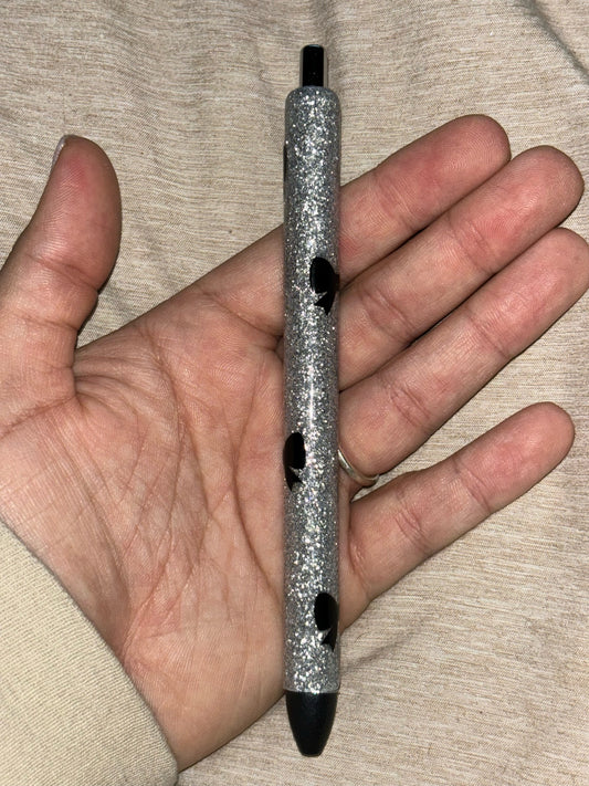 Silver Glitter Pen